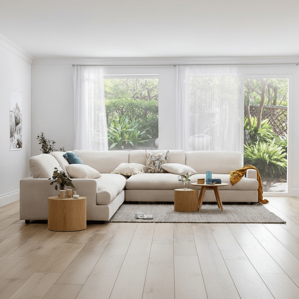Alhome Corner sofa, size 300x250x95x90 cm - beige - AL-119 Sofas & Loveseats| Alhome