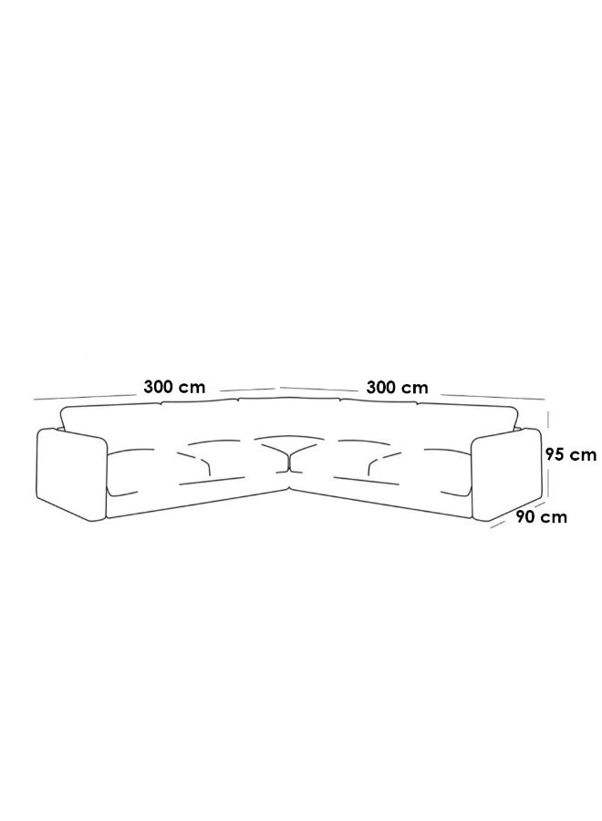 Alhome Corner sofa, size 300x300x95x90 cm - grey - AL-317 Sofas & Loveseats| Alhome