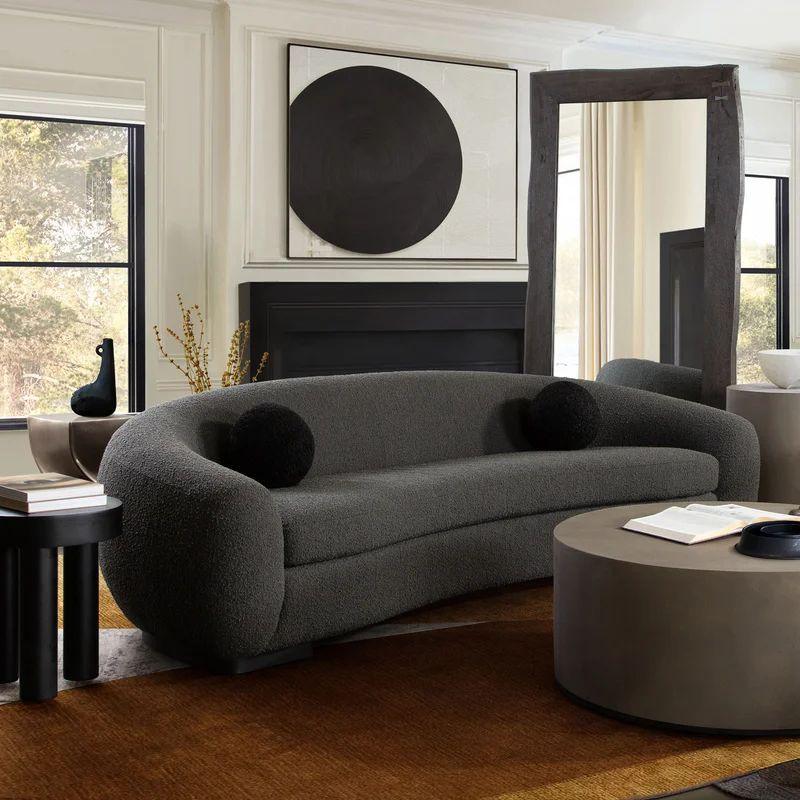 Alhome Gray Boucle 3 Seater Sofa - 110110896 Sofas & Loveseats| Alhome