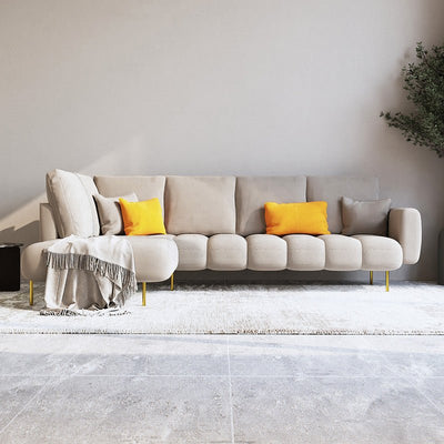 Alhome L - Shape Corner Sofa, Size 85 x 180 x 85 x 250 cm - Al Rugaib Furniture