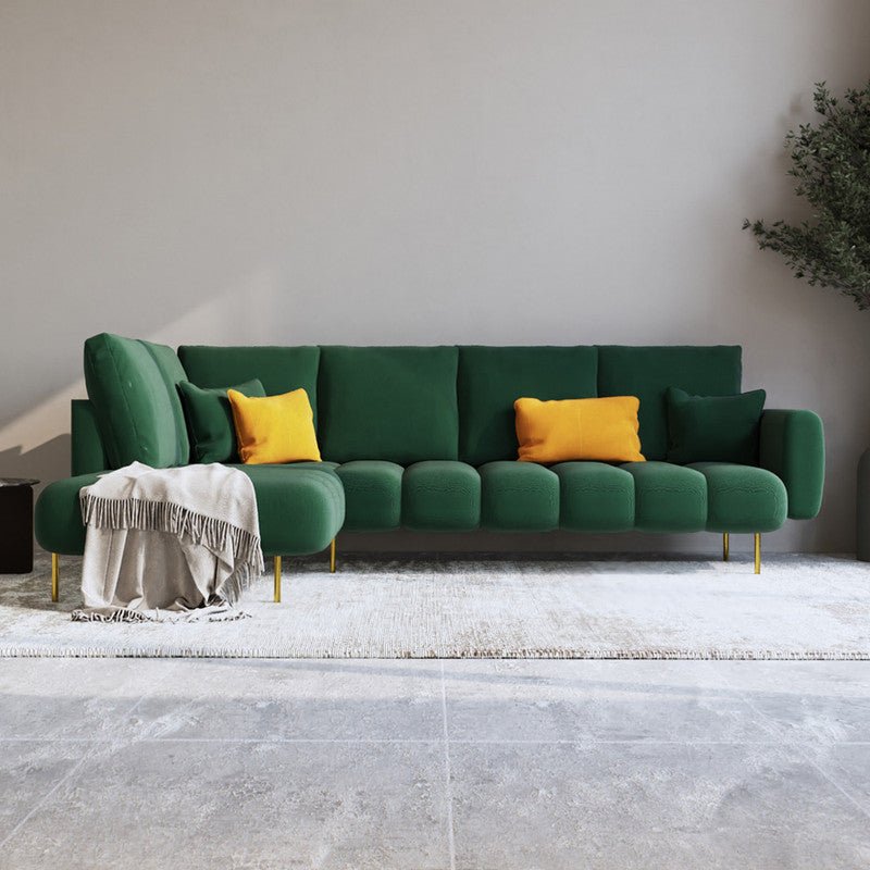 Alhome L - Shape Corner Sofa, Size 85 x 180 x 85 x 250 cm - a - Al Rugaib Furniture
