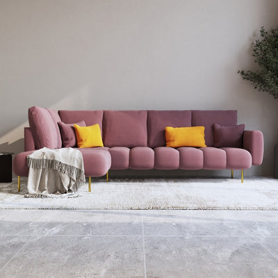 Alhome L - Shape Corner Sofa, Size 85 x 180 x 85 x 250 cm - a - Al Rugaib Furniture