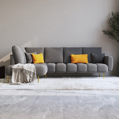 Alhome L - Shape Corner Sofa, Size 85 x 180 x 85 x 250 cm - a - Al Rugaib Furniture