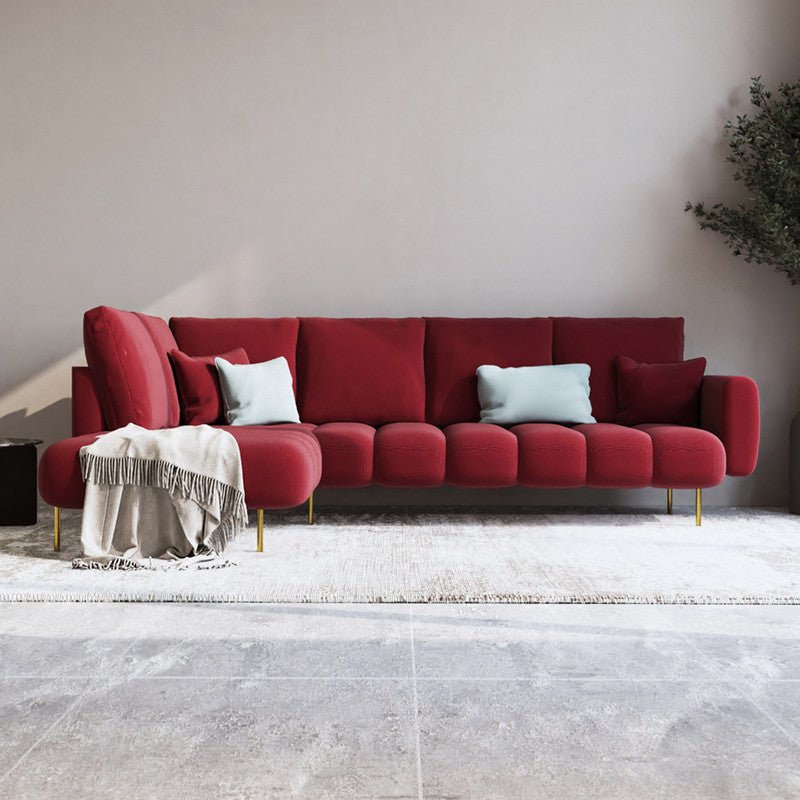 Alhome L - Shape Corner Sofa, Size 85 x 180 x 85 x 250 cm - a - Al Rugaib Furniture