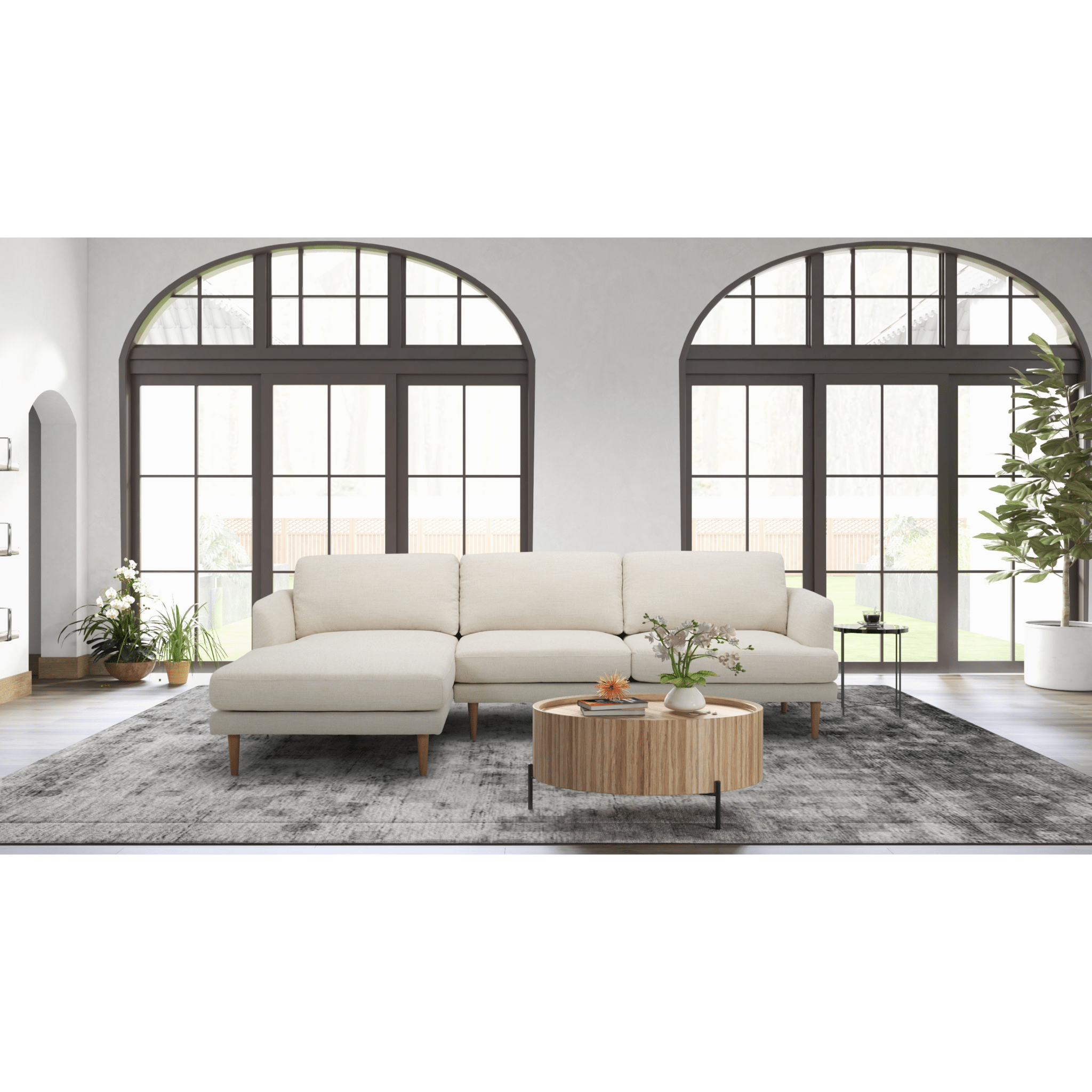 Alicante Beige Sectional Sectionals| Roots Furniture