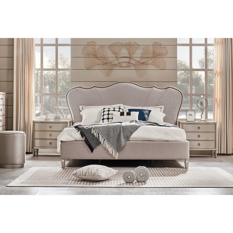 Alice King Bedroom with Two Free Gift GLASS TABLE LAMP - Al Rugaib Furniture