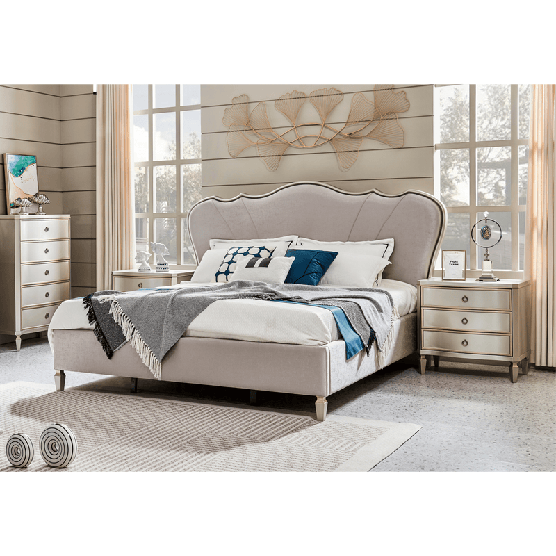 Alice King Bedroom with Two Free Gift GLASS TABLE LAMP - Al Rugaib Furniture