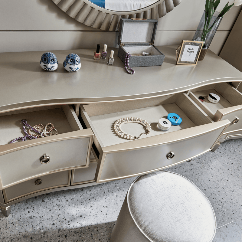 Alice King Bedroom with Two Free Gift GLASS TABLE LAMP - Al Rugaib Furniture