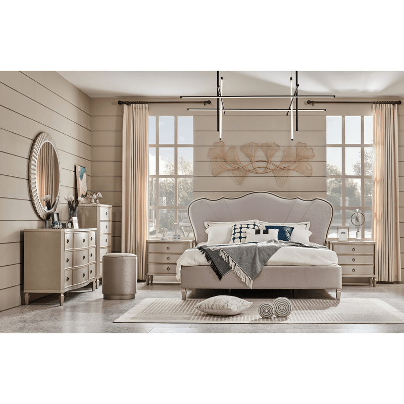 Alice King Bedroom with Two Free Gift GLASS TABLE LAMP - Al Rugaib Furniture