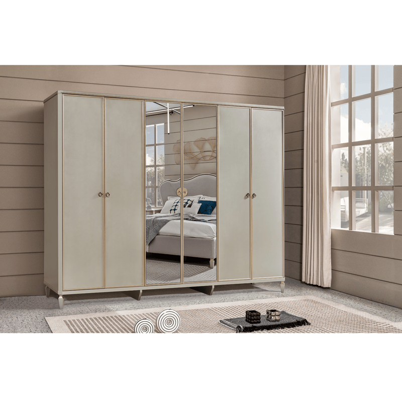 Alice King Bedroom with Two Free Gift GLASS TABLE LAMP - Al Rugaib Furniture