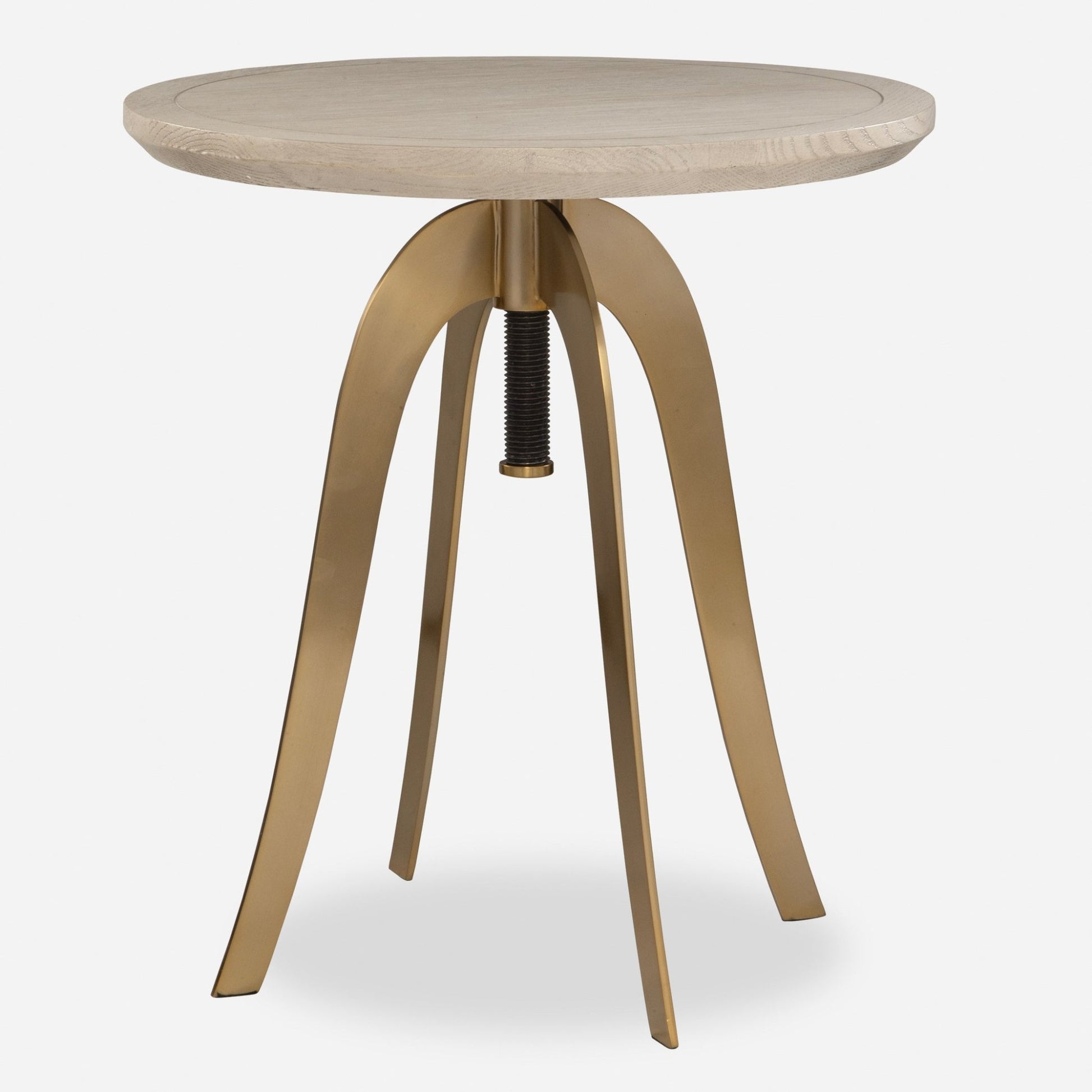 Alice Oak Adjustable Accent Table Accent & End Tables| Uttermost