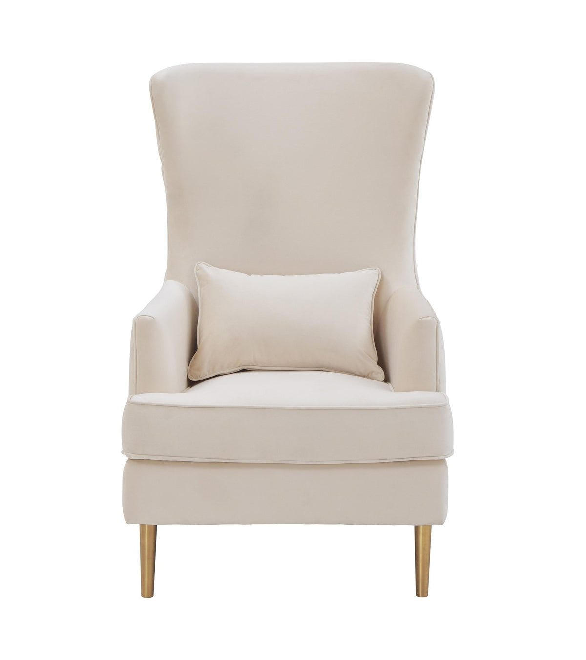 Alina Cream Tall Tufted Back Chair Chairs| TOV