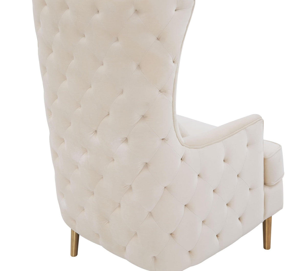 Alina Cream Tall Tufted Back Chair Chairs| TOV