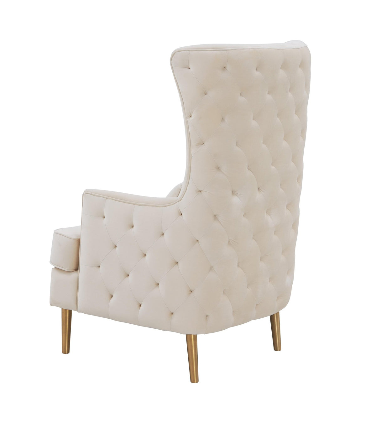 Alina Cream Tall Tufted Back Chair Chairs| TOV