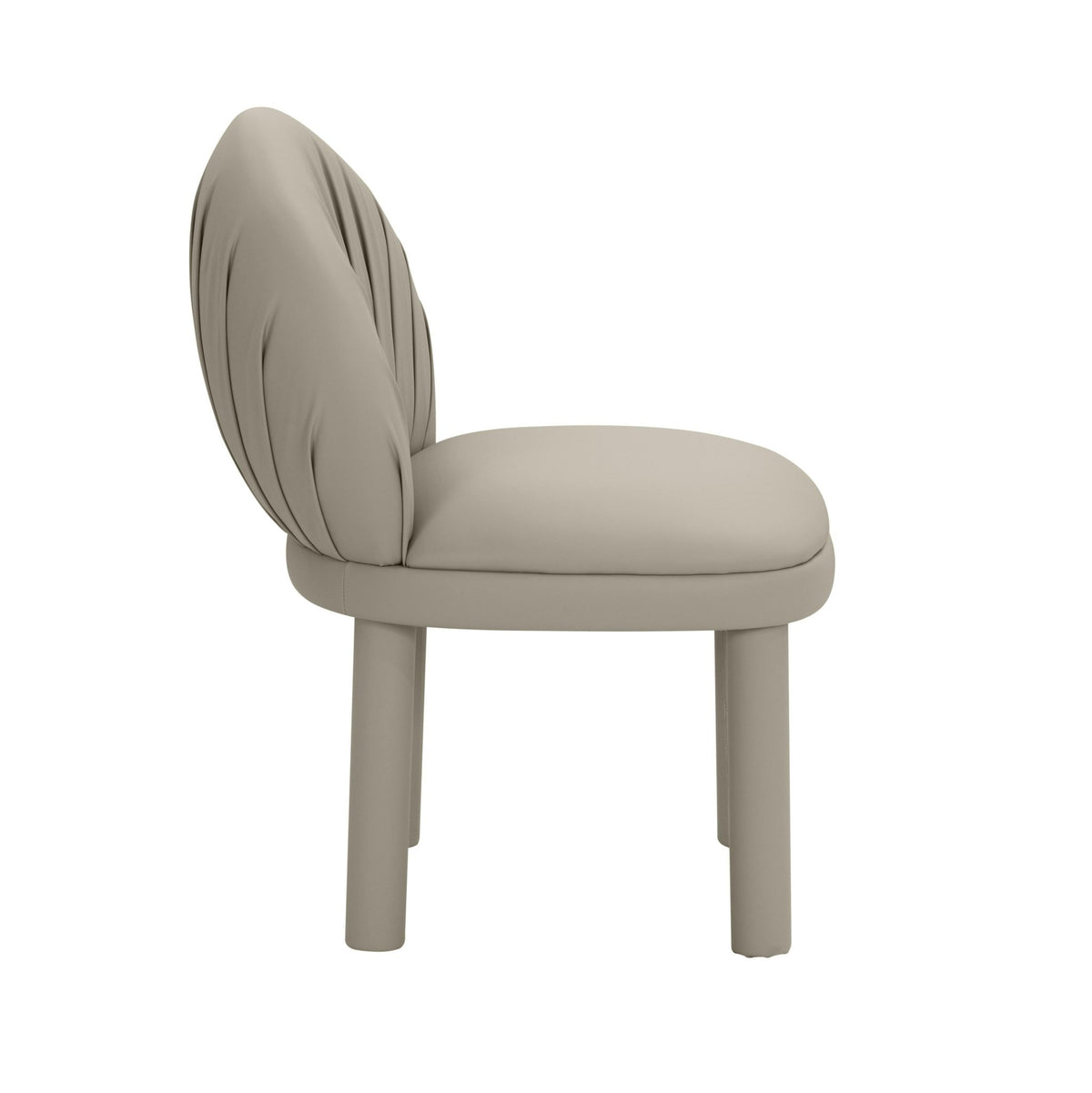 Aliyah Grey Vegan Leather Dining Chair Dining Chairs| TOV