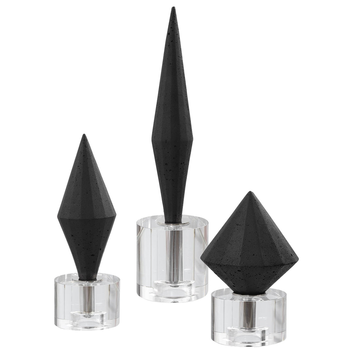 Alize Black, S/3 Table Decors| Uttermost