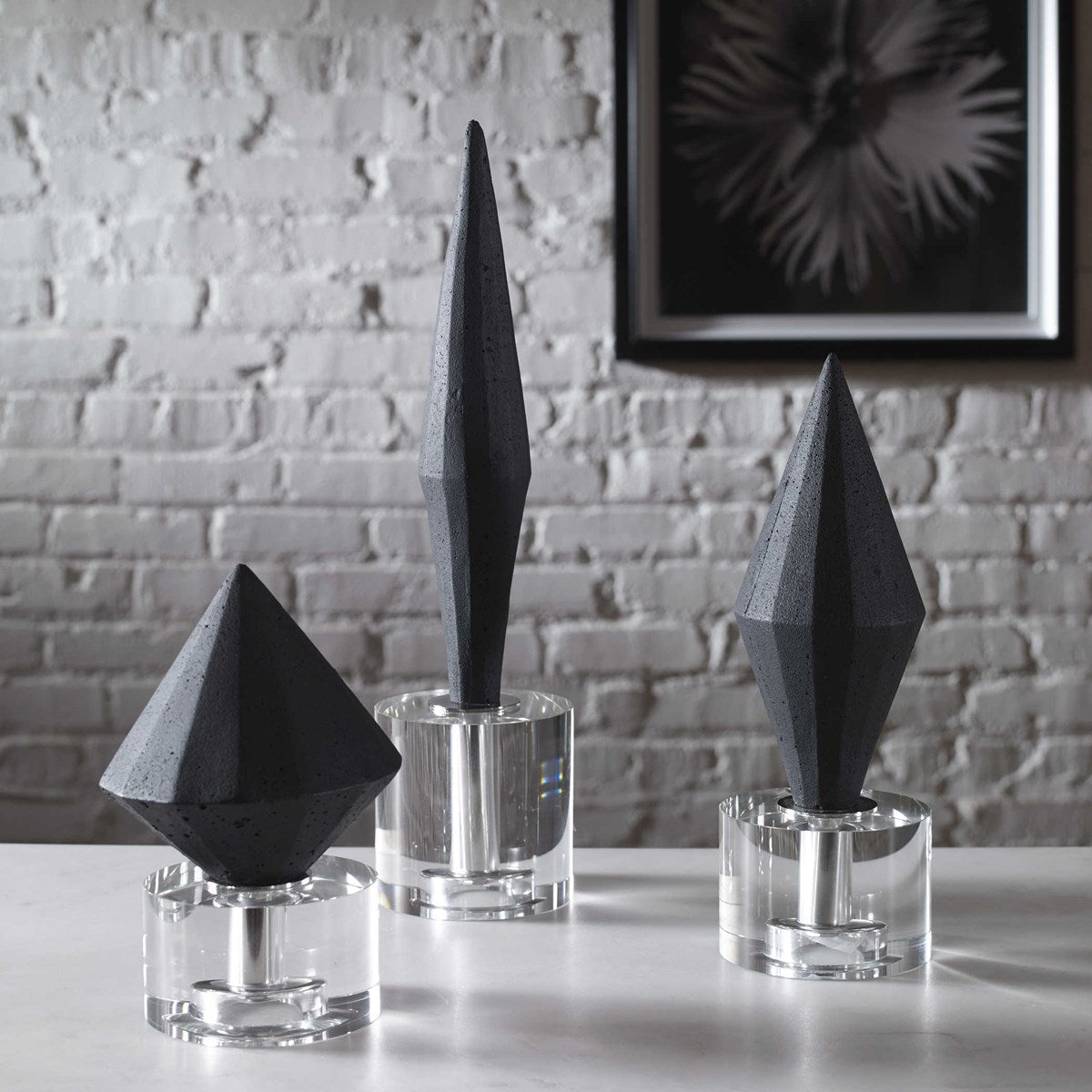 Alize Black, S/3 Table Decors| Uttermost