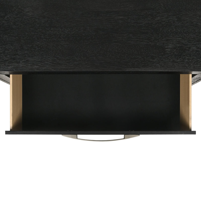 Allan 6 - Drawer Dresser in Black - Al Rugaib Furniture