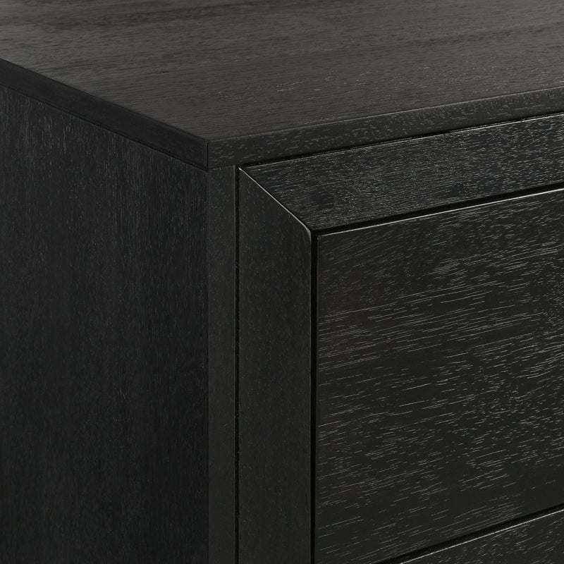 Allan 6 - Drawer Dresser in Black - Al Rugaib Furniture