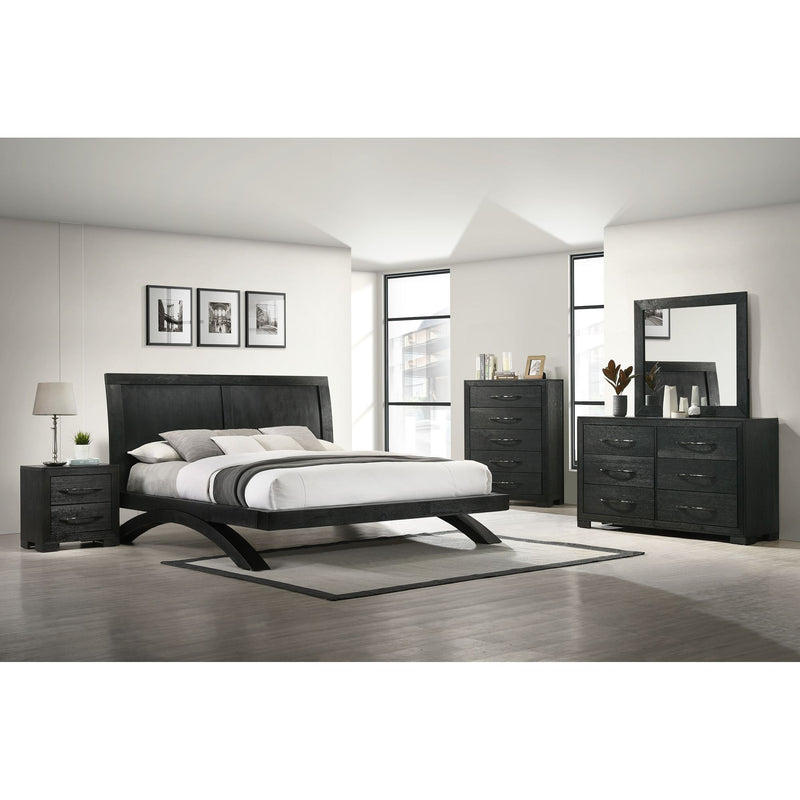 Allan 6 - Drawer Dresser in Black - Al Rugaib Furniture