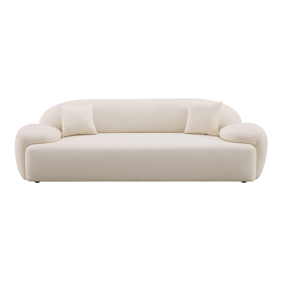 Allegra Cream Velvet Sofa Sofas & Loveseats| TOV