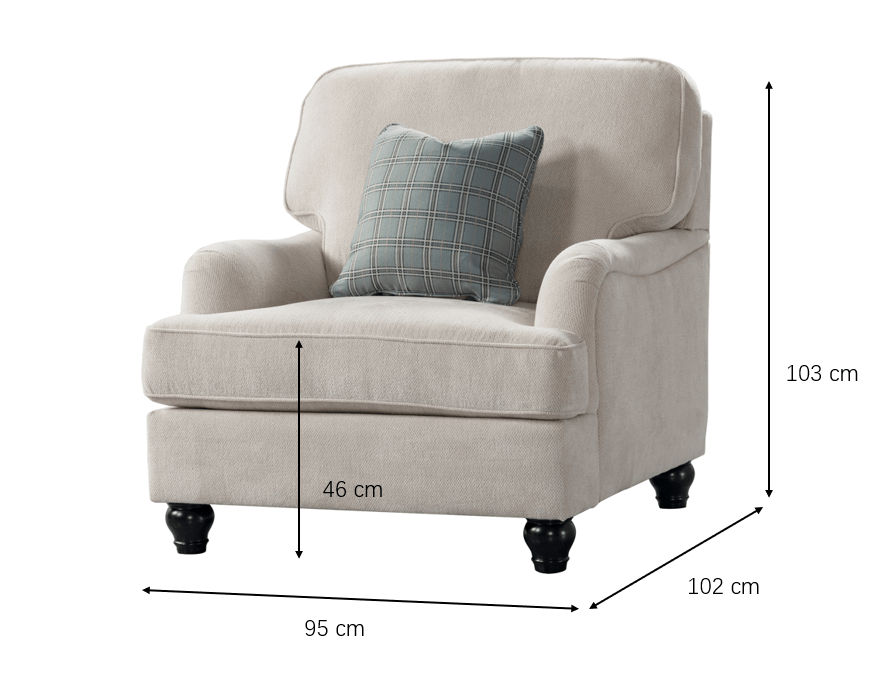 Alma Beige Chair Chairs| Roots Furniture