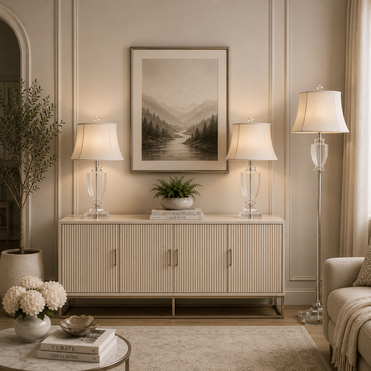 Alma Crystal Lighting Family Set Table Lamps| Crestview