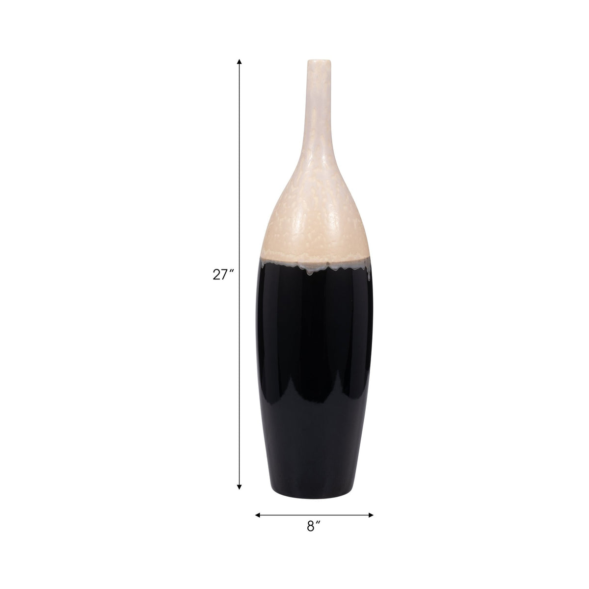 ALONDRA CERAMIC FLOOR VASE Vases and Jars| Sagebrook Home