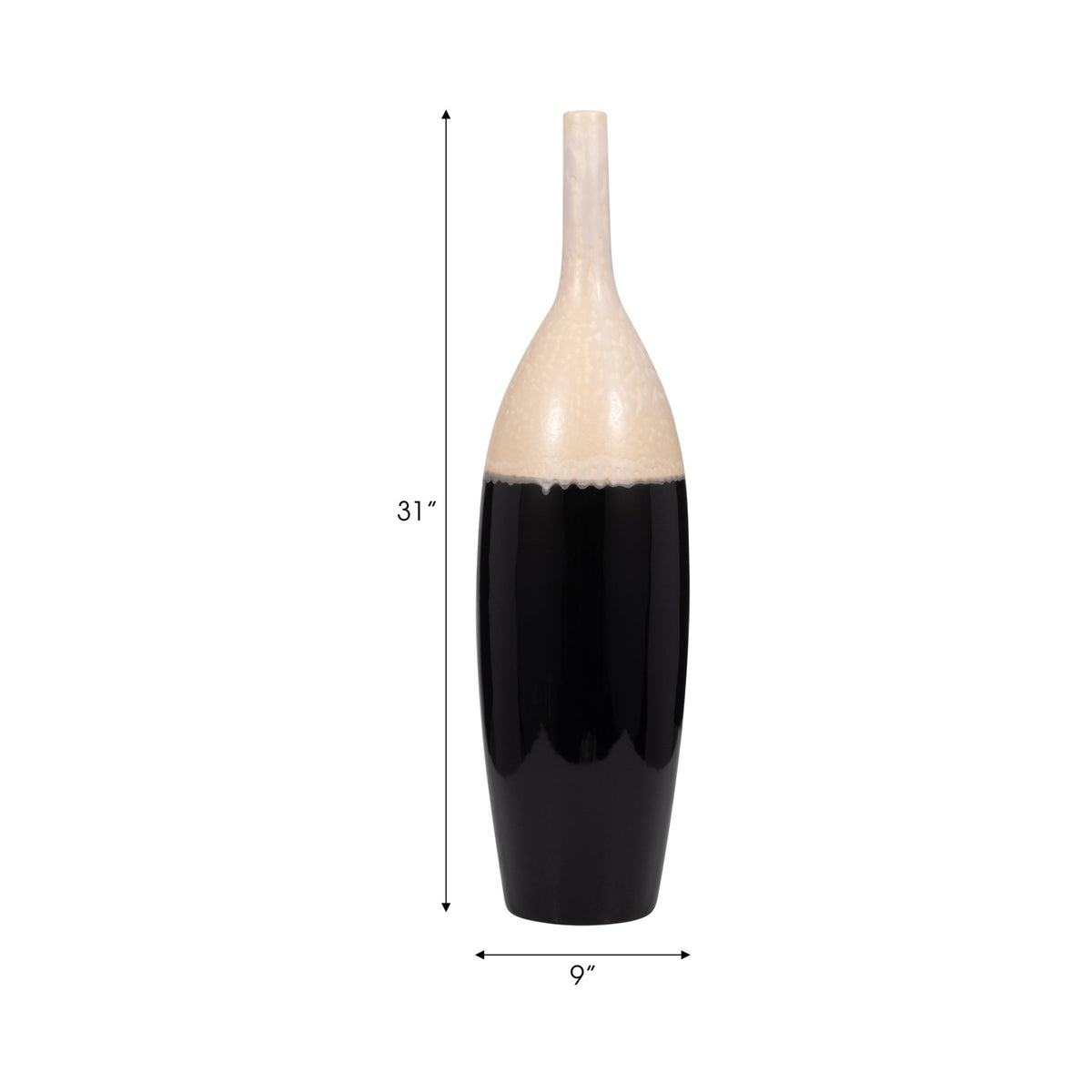 ALONDRA CERAMIC FLOOR VASE Vases and Jars| Sagebrook Home
