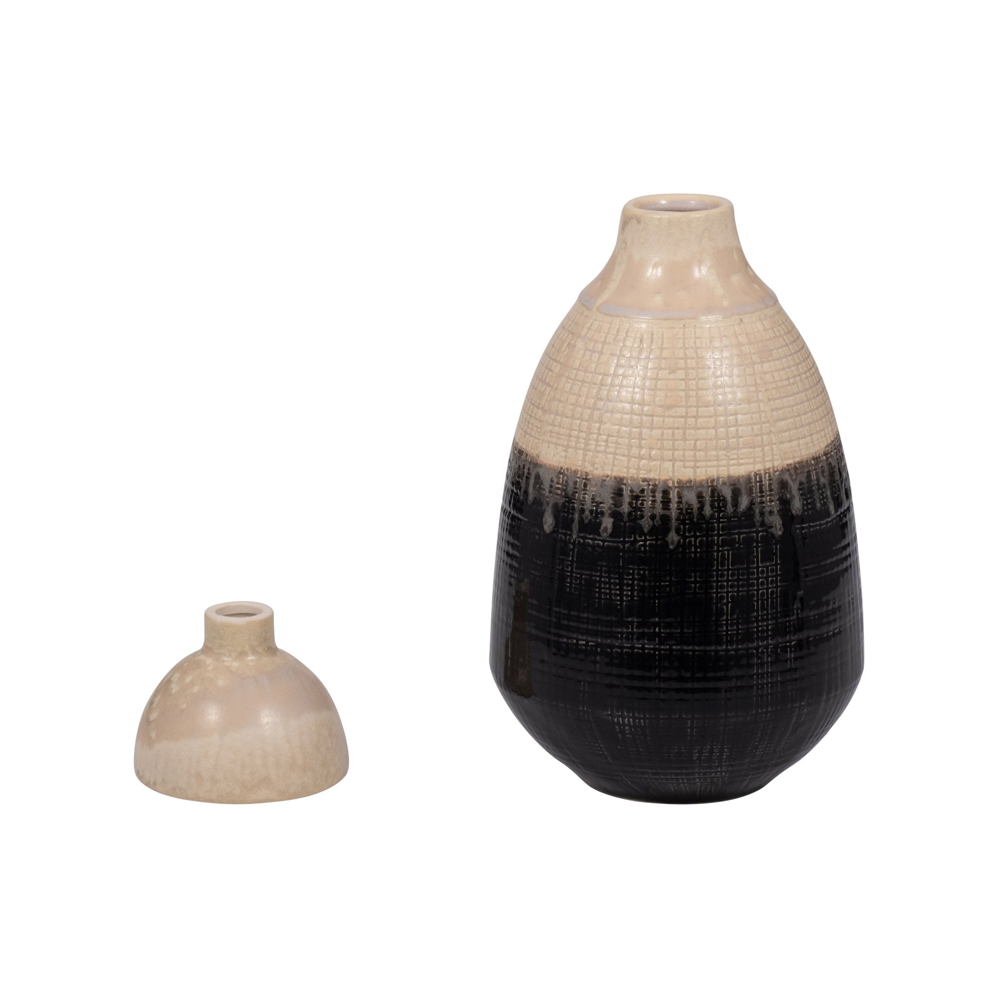 ALONDRA CERAMIC LIDDED JAR Vases and Jars| Sagebrook Home