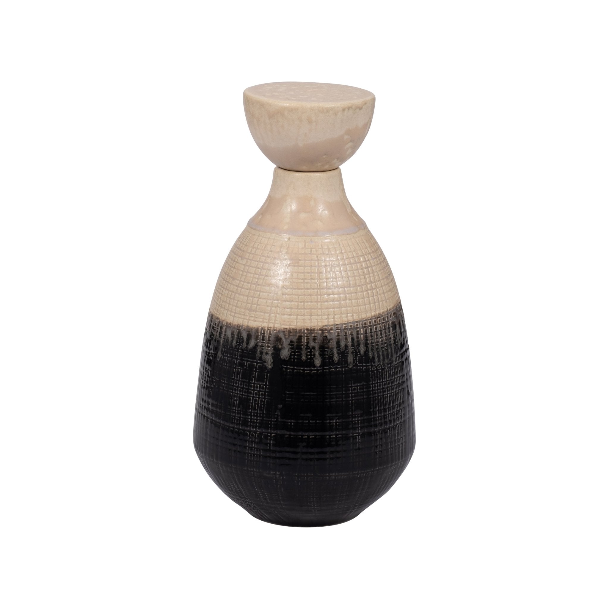 ALONDRA CERAMIC LIDDED JAR Vases and Jars| Sagebrook Home