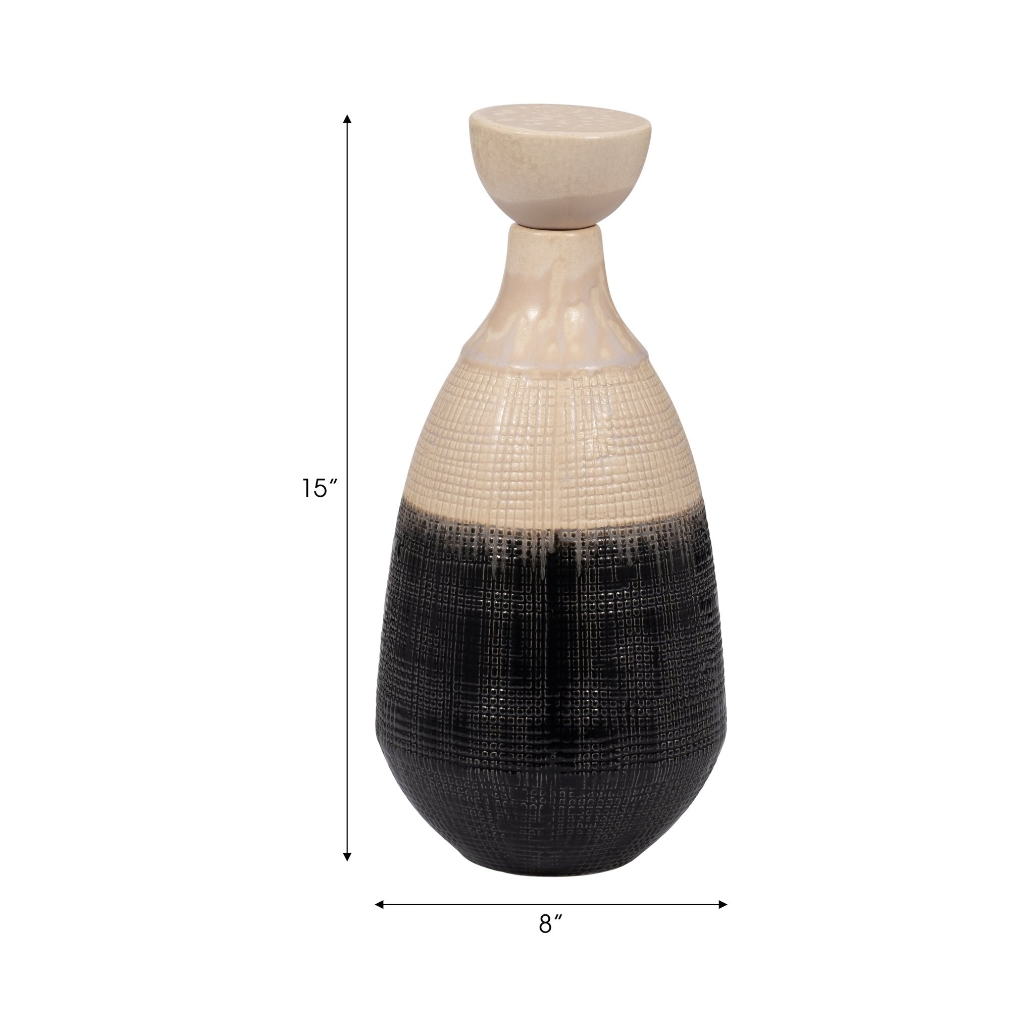 ALONDRA CERAMIC LIDDED JAR Vases and Jars| Sagebrook Home