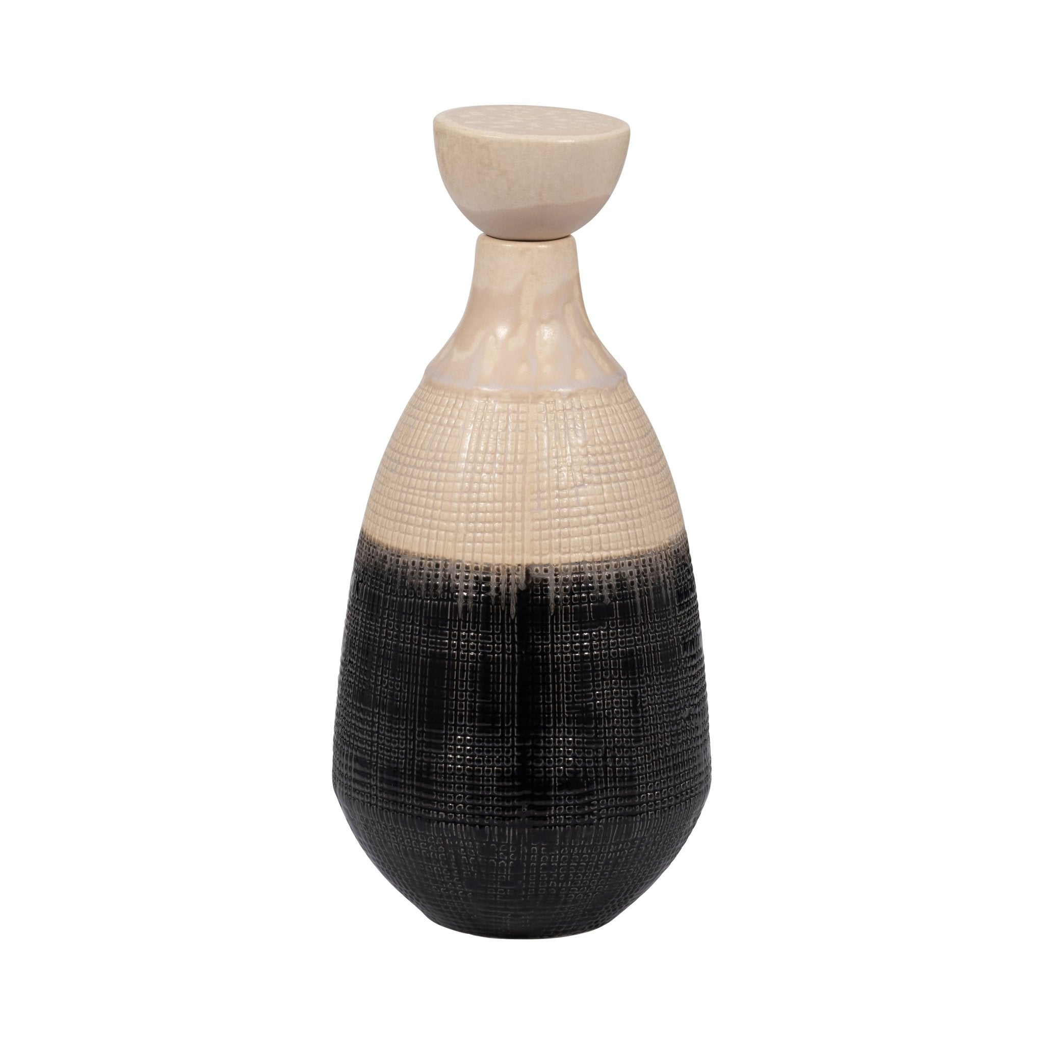 ALONDRA CERAMIC LIDDED JAR Vases and Jars| Sagebrook Home