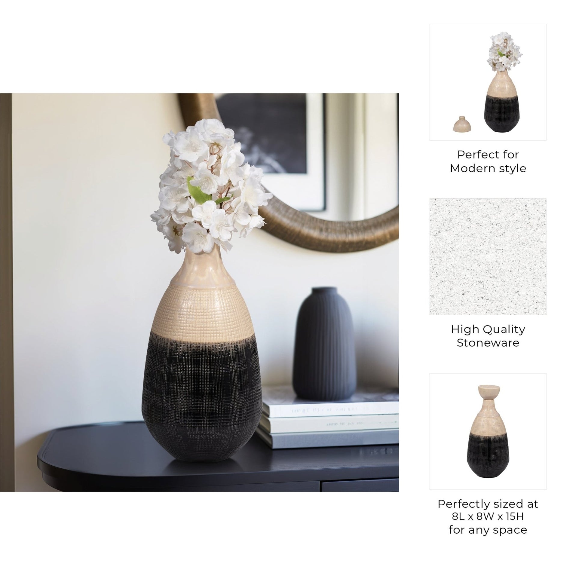 ALONDRA CERAMIC LIDDED JAR Vases and Jars| Sagebrook Home