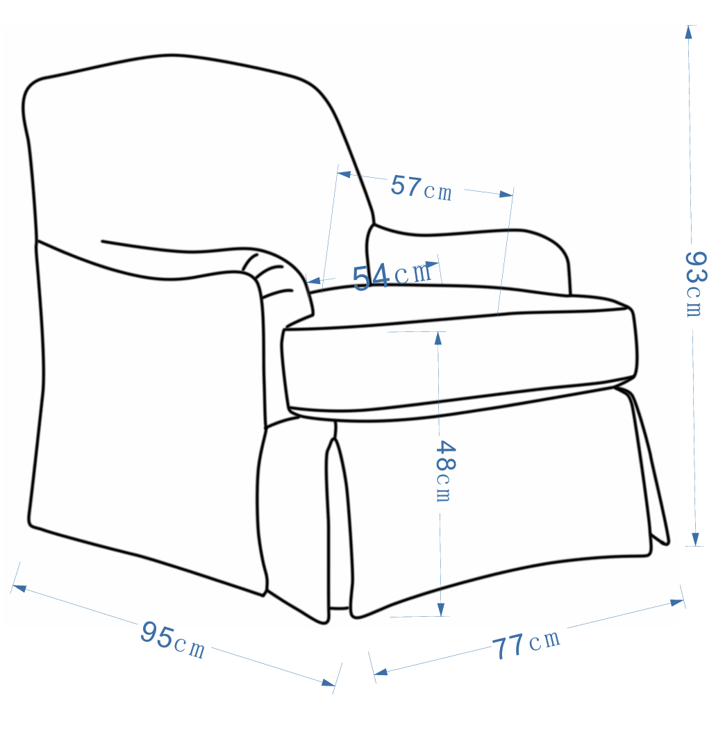 Alpine Accent Chair 77cm Chairs| AlRugaib Furniture