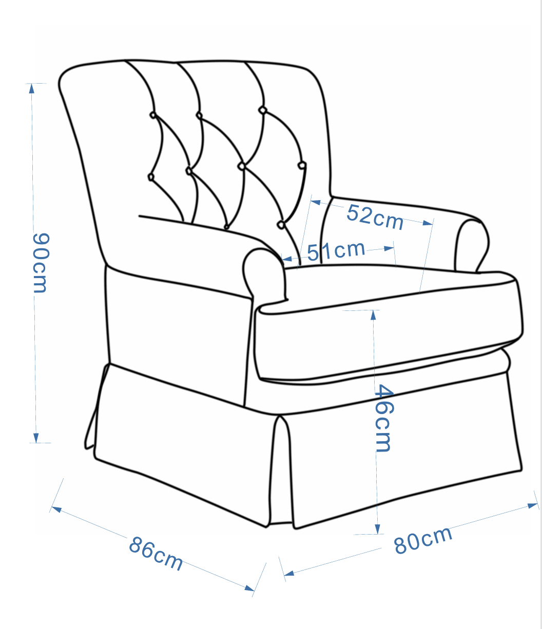 Alpine Chair 80cm Chairs| AlRugaib Furniture