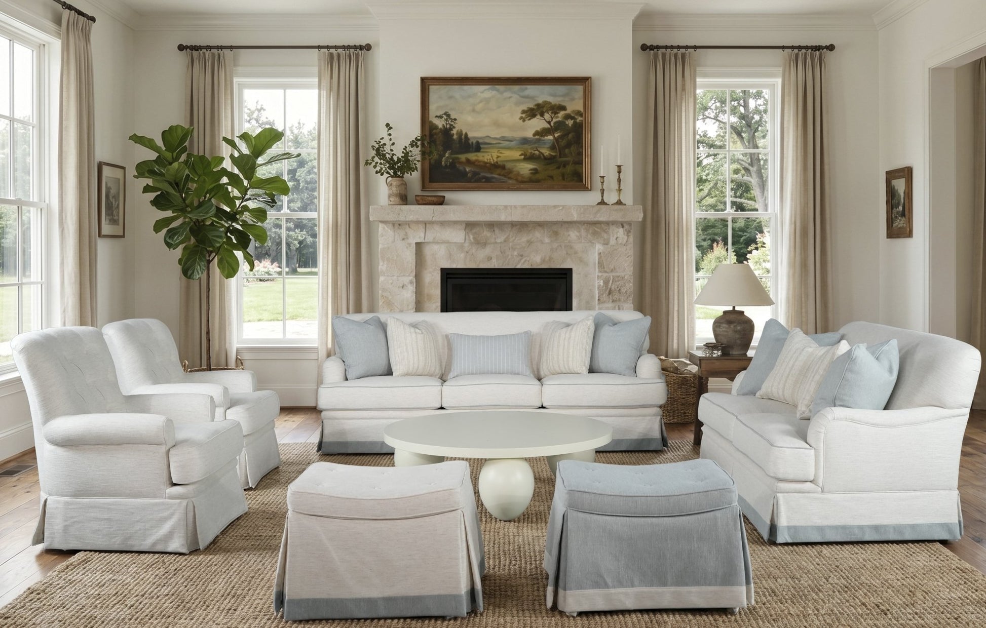 Alpine ottoman 63cm Ottomans| AlRugaib Furniture