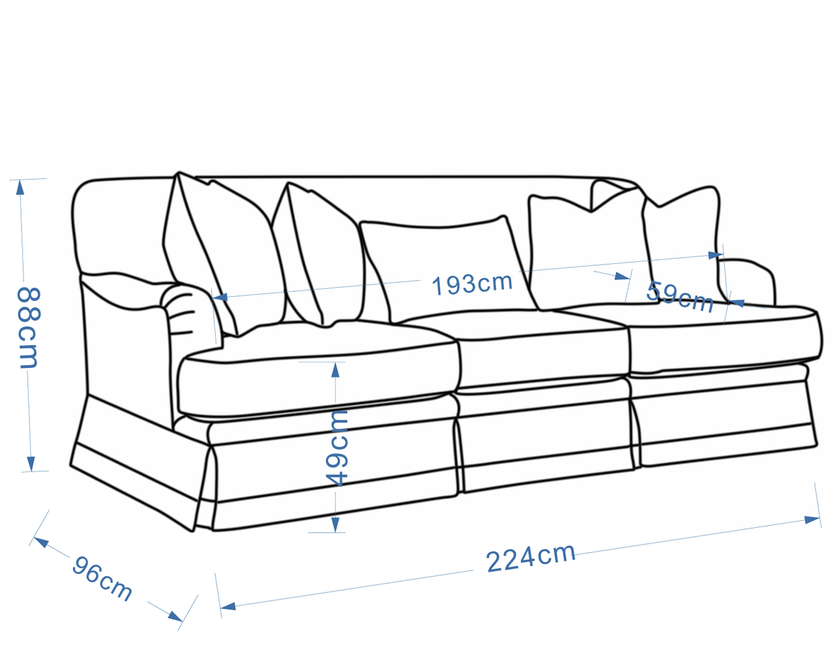 Alpine Sofa 224cm Sofas & Loveseats| AlRugaib Furniture
