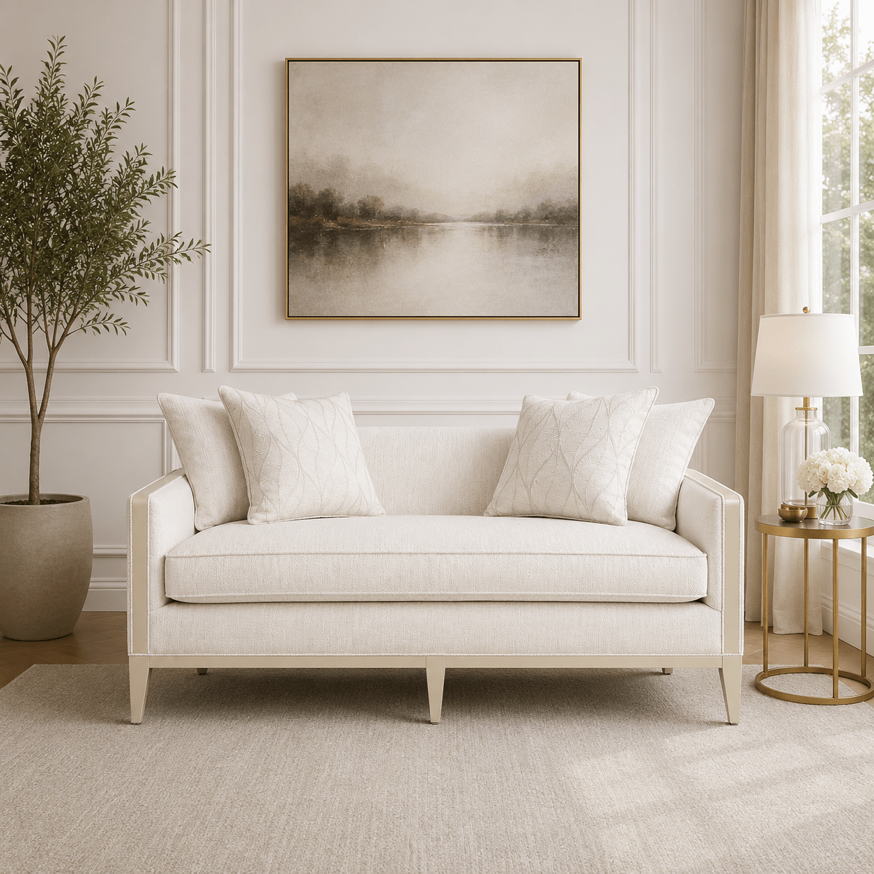AlReem Mocha Loveseat Sofas & Loveseats| AlRugaib Furniture