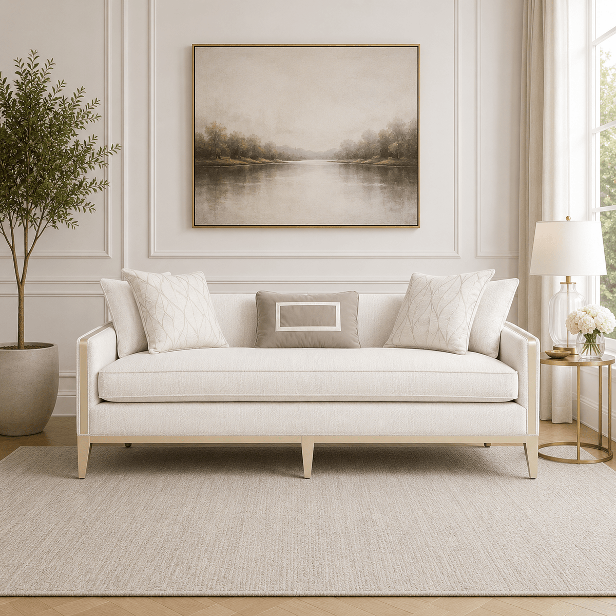 AlReem Mocha Sofa Sofas & Loveseats| AlRugaib Furniture