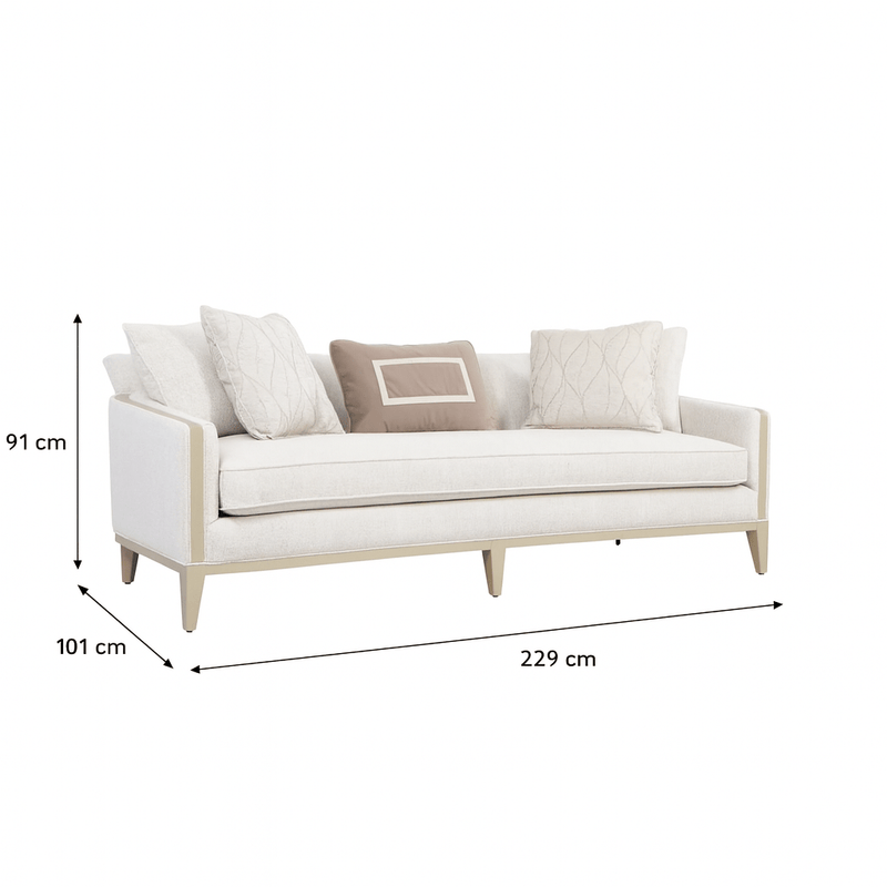 AlReem Mocha Sofa - Al Rugaib Furniture