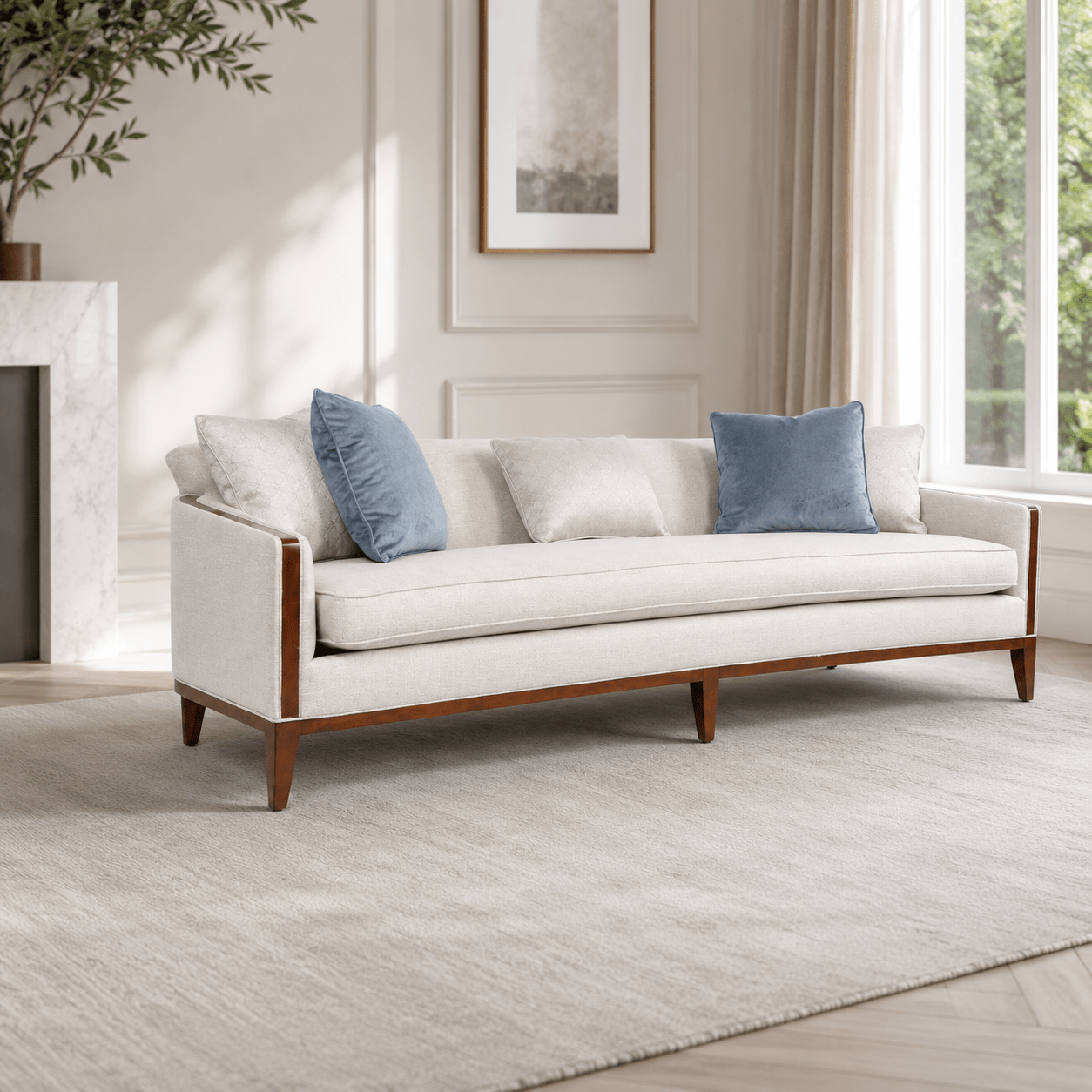 AlReem Royal Blue XL Sofa Sofas & Loveseats| AlRugaib Furniture