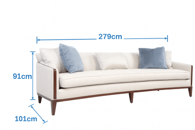 AlReem Royal Blue XL Sofa - Al Rugaib Furniture