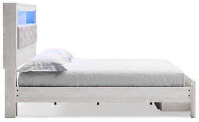 Altyra King Upholstered Bookcase Bed with Storage Beds| Ashley Homestore