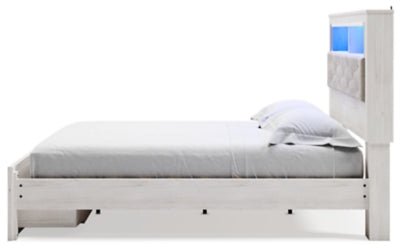Altyra King Upholstered Bookcase Bed with Storage Beds| Ashley Homestore