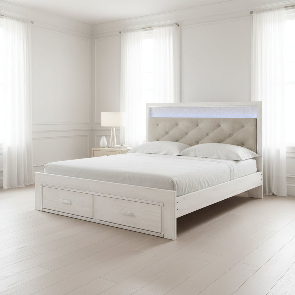 Altyra King Upholstered Storage Bed Beds| Ashley Homestore