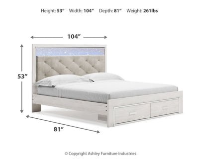 Altyra King Upholstered Storage Bed Beds| Ashley Homestore