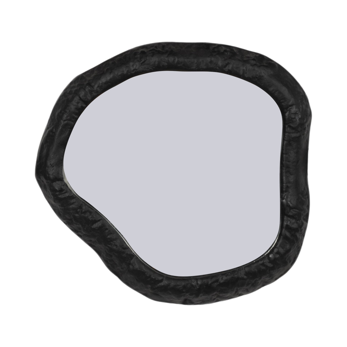 ALUM,14",HAMMERED OUTLINED MIRROR,MATTE BLACK Mirrors| Sagebrook Home