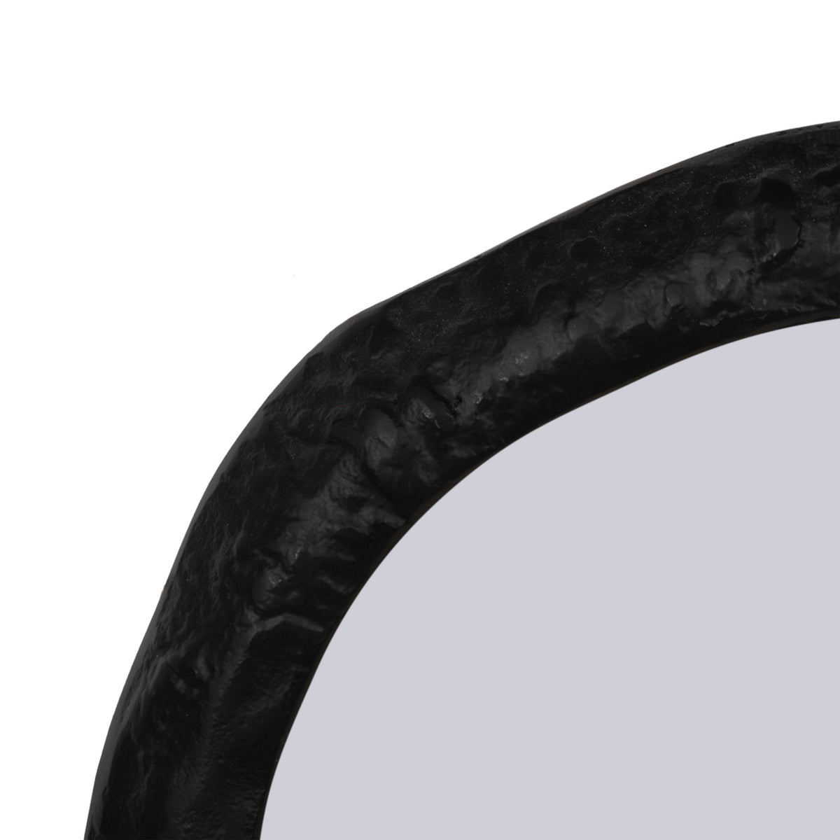 ALUM,14",HAMMERED OUTLINED MIRROR,MATTE BLACK Mirrors| Sagebrook Home