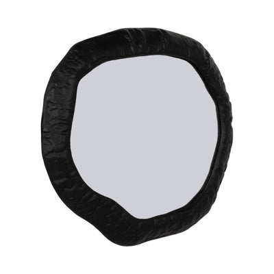 ALUM,18",HAMMERED OUTLINED MIRROR,MATTE BLACK - Al Rugaib Furniture